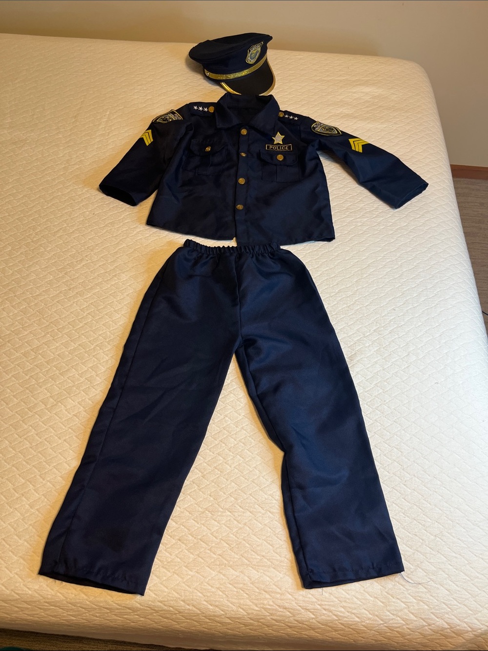 Kids Police Officer Costume Set - Navy Blue, kids S